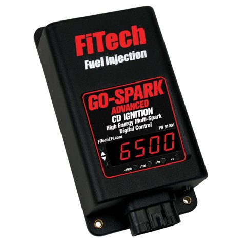 FiTech Go-Spark Advance CDI Ignitions 91001 Ignition Box, Advanced, Digital CD, Black, Each