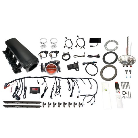 FiTech Ultimate LS 500 HP EFI Long Runner Cathedral Intake Fuel Injection Master Kits 76307 System With Kit