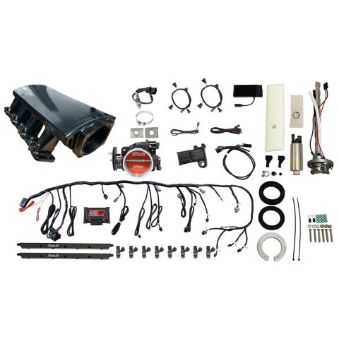 FiTech Ultimate LS 500 HP EFI Short LS3 Port Intake Fuel Injection Master Kits 76611 System With Kit