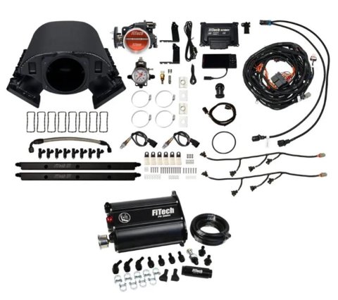 FiTech Ultimate Rebel LS 500 HP EFI Fuel Injection Systems 75288 System, Rebel, HP, Cathedral Port, 92mm Throttle Body, Inline Pump, 36 Lb., EV1, Without Transmission Controller, Kit