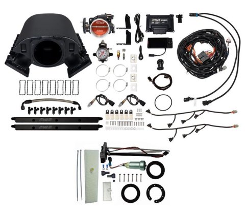 FiTech Ultimate Rebel LS 500 HP EFI Fuel Injection Systems 76188 System, Rebel, HP, Cathedral Port, 92mm Throttle Body, In-Tank Pump, 36Lb., EV1, Without Transmission Controller, Kit