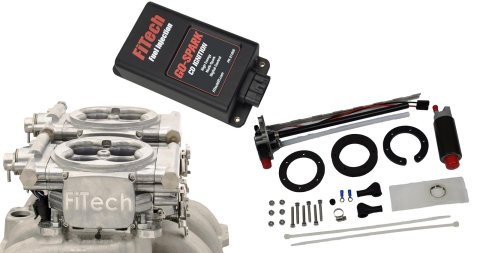 FiTech Go EFI 2x4 625 HP System/Go Spark Fuel Injection Master Kits 93661 System, System, Aluminum Finish, Kit, In Tank Retrofit Kit, CDI Box, Kit