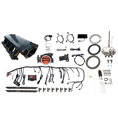 FiTech Ultimate LS 500 HP EFI Short LS3 Port Intake Fuel Injection Master Kits 76311 System With Kit