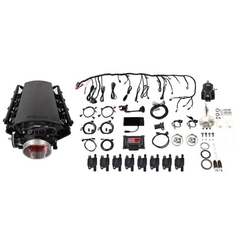 FiTech Ultimate LS 1,000 HP EFI Short Cathedral Intake Fuel Injection Master Kits 78931 1000 System With Kit
