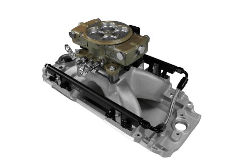 FiTech Ultra Port EFI BBC Systems 30-10-414 Fuel Injection Systems, EFI, Intake Manifold, Gold Throttle Body, ECM, Gasoline, E85, 1000 HP, Chevy, Big Block, Rectangle Port, Kit