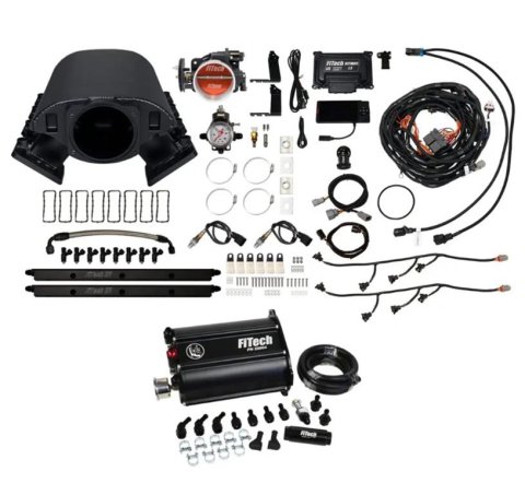 FiTech Ultimate Rebel LS 500 HP EFI Fuel Injection Systems 75289 System, Rebel, HP, Cathedral Port, 92mm Throttle Body, Inline Pump, 36 Lb., EV1, With Transmission Controller, Kit