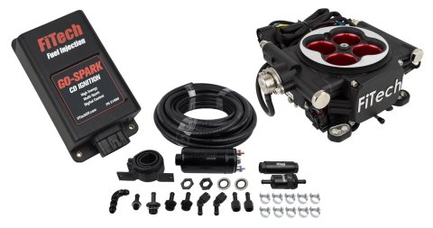 FiTech Go EFI 4 600 HP Fuel Injection Systems with Force 93104 System, System, Power Adder, Master Kit, Inline Pump, CDI Box, Kit