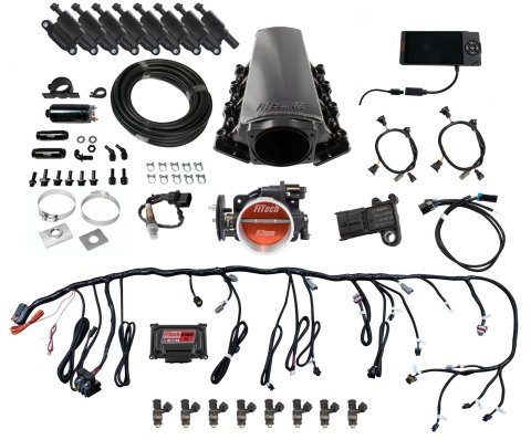 FiTech Ultimate LS EFI 500 HP Fuel Injection Systems 78101 Injection, LS, Master Kit w/70001 Kit Plus Inline Pump Kit, w/ coil pack set