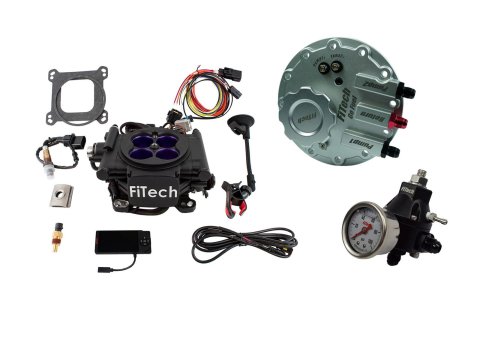 FiTech Fuel Injection Systems 36408 Systems, Mean Street 800 HP Matte Black EFI System With Go Dual Pump In-tank Module Master Kit
