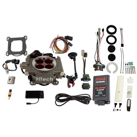 FiTech Go Street 400 HP EFI System Regulated In-Tank Pump/Go-Spark Fuel Injection Master Kits 96503 Cast With Kit