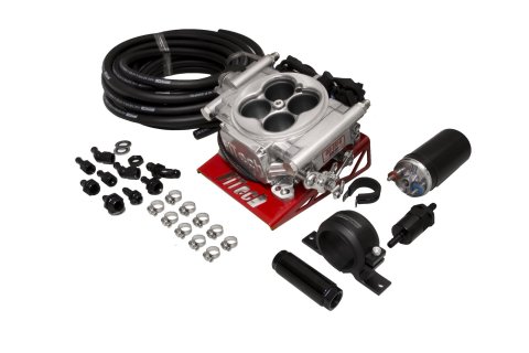 FiTech Go EFI 4 600 HP Self-Tuning Fuel Injection Systems 31001 System, Self-Tuning, Throttle Body, Polished, Injectors, ECM, Kit