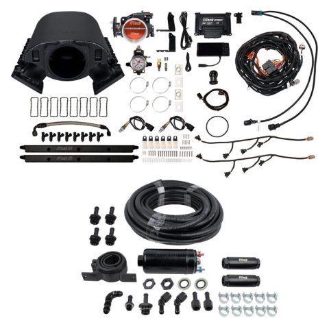 FiTech Ultimate Rebel LS 500 HP EFI Fuel Injection Systems 71088 System, Rebel, HP, Cathedral Port, 92mm Throttle Body, Inline Pump, 36 Lb., EV1, Without Transmission Controller, Kit
