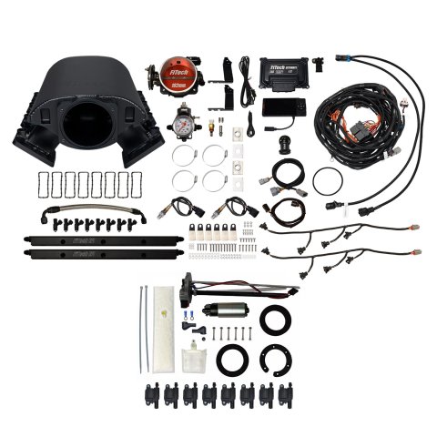 FiTech Ultimate Rebel LS 750 HP EFI Fuel Injection Systems 78491 System, Rebel, HP, Cathedral Port, 102mm, In-Tank Pump, LS3 Coils, 55 Lb., EV1, With Transmission Controller, Kit