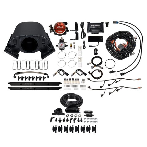 FiTech Ultimate Rebel LS 750 HP EFI Fuel Injection Systems 79191 System, Rebel, HP, Cathedral Port, 102mm, Inline Pump, LS3 Coils, 55 Lb., EV1, With Transmission Controller, Kit