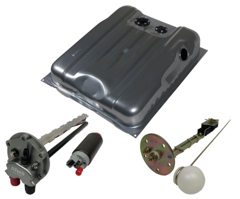 FiTech Go EFI Fuel Tank Kits for 1970-1974 CHALLENGER - 58010 Tank, 18 Gallon, Steel, Silver Powdercoated, Dodge, Kit