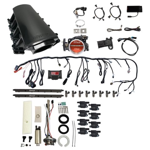 FiTech Ultimate LS 500 HP EFI Short LS7 Port Intake Fuel Injection Master Kits 78715 System With Kit