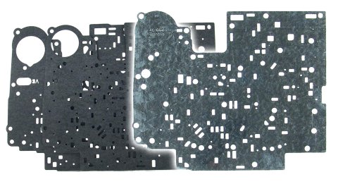 TransGo Valve Body Separator Plates 46-PLT-05V Plate, Tempered Steel, Zinc Plated, Chevrolet, 4L65E, Each