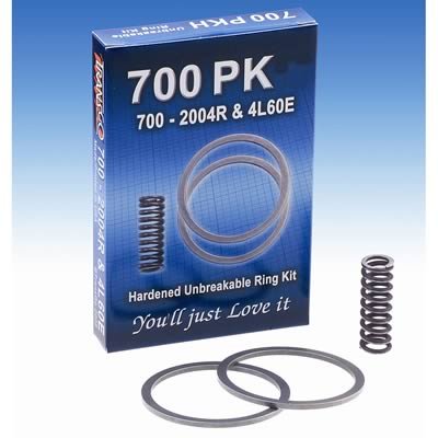 TransGo Hardened Oil Pump Rings 700 PK Rings, Standard RPM, Steel, 700R4, 4L60E, 200-4R, Kit