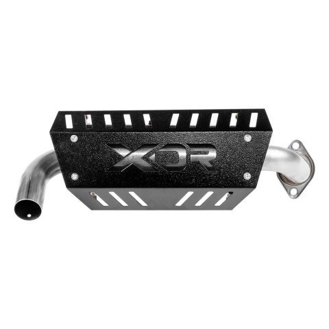 XDR Performance Slip-On Muffler Systems 7524 Muffler, Off-Road Competition, Round, 304 Stainless Steel, Natural, Polaris, Each