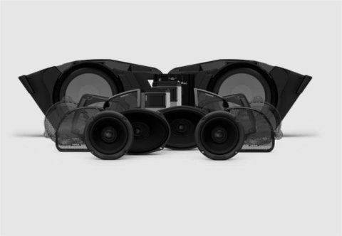 Rockford Fosgate Harley-Davidson® M5 Stage 5 Speaker and Amplifier Kits HD14-STG5 2014+ Harley Davidson Road Glide/Street Glide Audio Kit