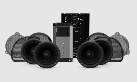 Rockford Fosgate Harley-Davidson® M5 Stage 2 Speaker and Amplifier Kits HD14U-STG2 2014+ Harley Davidson Road Glide/Street Glide Ultra Audio Kit