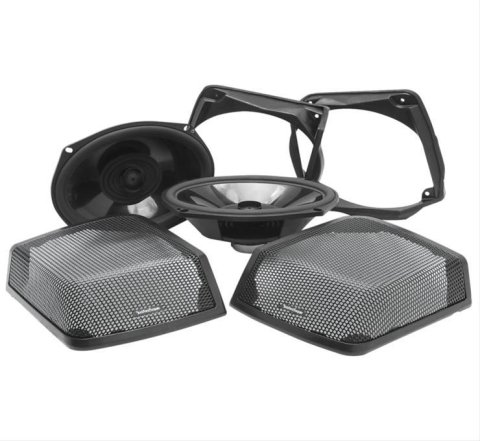 Rockford Fosgate Power Rear Audio Kits TMS69BL9813 Kit, Series, Lid, 6 x 9 in., Harley-Davidson®, Kit