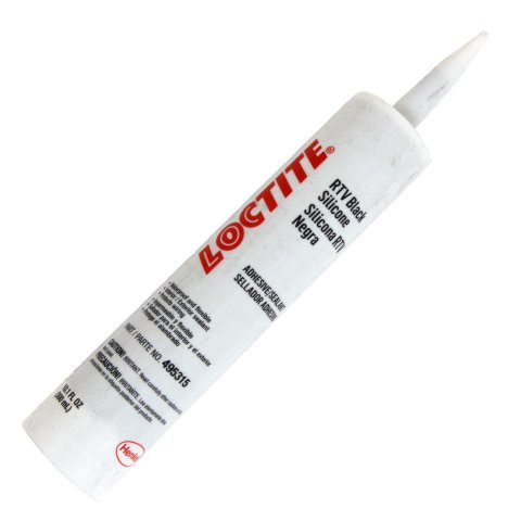 Loctite RTV Black Silicone Sealant 495315 Caulk Gun Cartridge, Sealant, RTV, Silicone, -80 To 450 degrees F Temperature Range, Black, Sensor Safe, 300 ml, Each