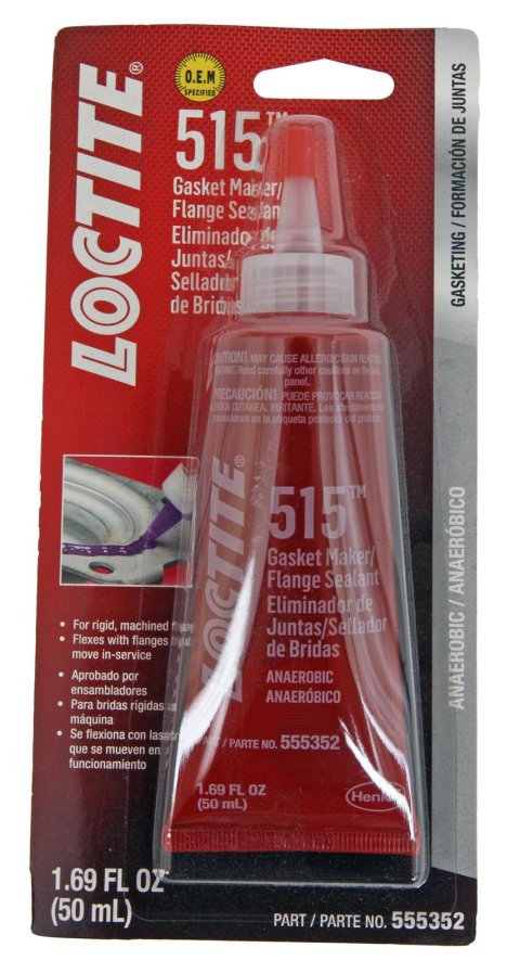 Loctite 515 Gasket Maker 555352 Sealant, Maker, 515, -65 to 300 degrees F Temperature Range, Purple, Sensor Safe, 50 ml, Each