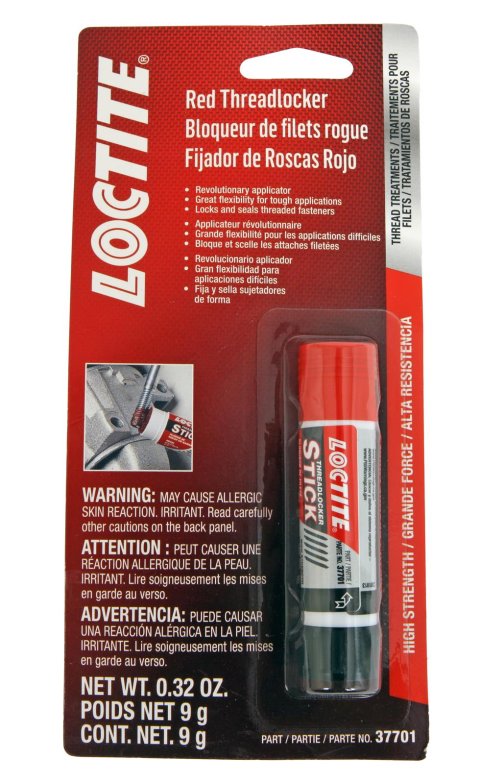Loctite Red Threadlocker Sticks 511537 Threadlocker, Stick, Heavy-Duty, Red, 9 g, Each