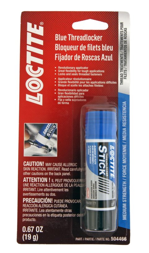 Loctite Blue Threadlocker Sticks 504466 Threadlocker, Stick, Medium-Strength, Blue, 19 g, Each