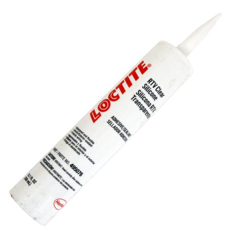 Loctite RTV Clear Silicone Sealant 495076 Caulk Gun Cartridge, Sealant, RTV, Silicone, -80 To 450 degrees F Temperature Range, Clear, Sensor Safe, 300 ml, Each