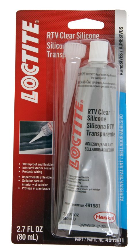 Loctite 3092 Adhesive 491981 and Sealants, RTV, Clear Silicone, Squeeze Tube, 80 ml, Each