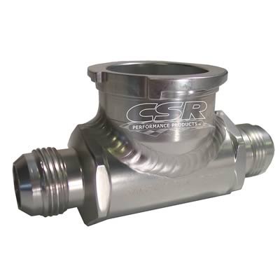 CSR Inline Radiator Hose Fillers 975 Filler, Inline, Aluminum, Natural, -12 AN to -12 AN, Each