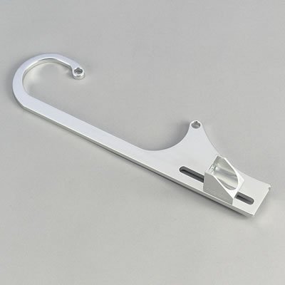 CSR Adjustable Throttle Cable Brackets 630C Bracket, Billet Aluminum, Clear Anodized, Holley, 4150 Series, Fits GM Cable, Each
