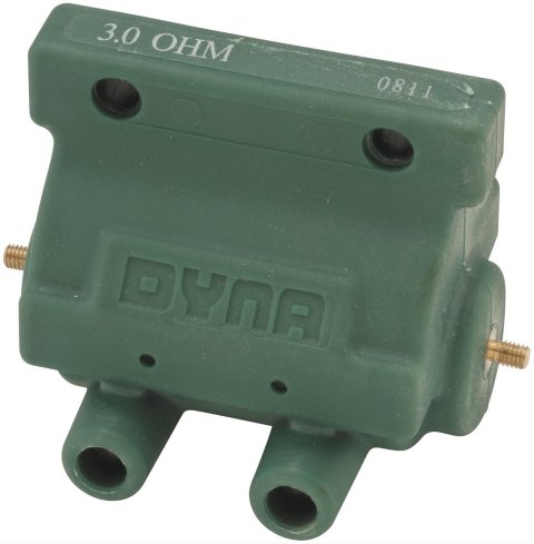 Dynatek Dual Output Performance Replacement Coils DC6-1 Coil, Replacement, Output, 3,000 Ohm Primary Resistance, Green, Each
