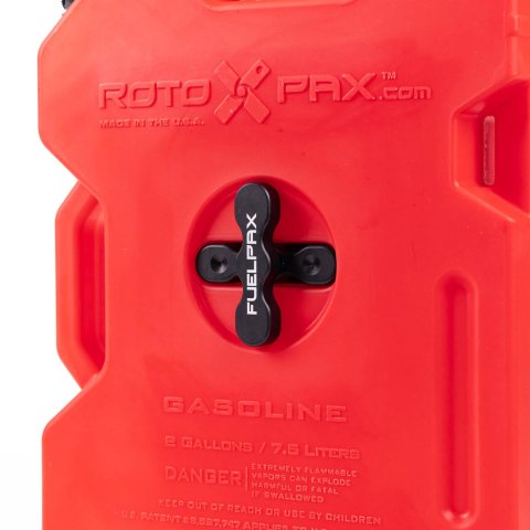 2 Gallons RotopaX Utility Jug RX-2G Jug, Gasoline,Red, Plastic, Gallon, Each