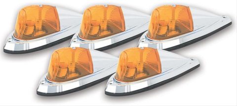 Pacer Performance Hi-Five Cab Lights 20-106 Lights, Hi-Five, Amber, LED, Hardware Included, Wiring Harness Included, Chevrolet, GMC, Kit