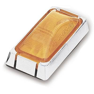 Pacer Performance Dualie-Style Tailgate Lights 20-305R Light, Amber Lens, Chrome Housing, 2.75 in.x 1.5 in., Each