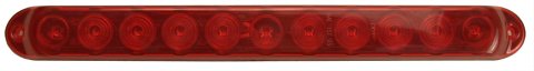 Pacer Performance Outback F4 Mini Light Bars 20-350 Third Brake Assemblies, Tailgate Mount, LED, Red Lens, 15.375 in., Each