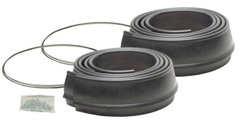 Pacer Performance Flexy Flares Fender for 1973-1979 F-100, F-250, 1975-1979 F-150 - 52-106 Flares, Front, Rear, Black, Synthetic Rubber, Ford, F, M, P Series, Truck, Set of 4
