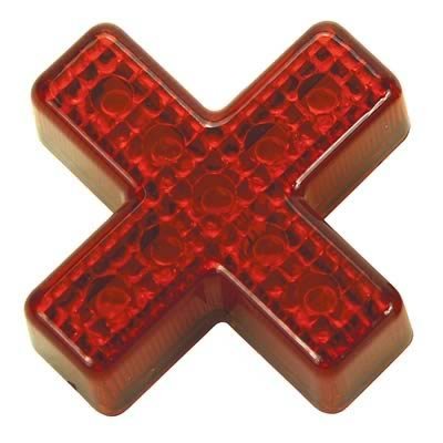 Pacer Performance LED Individual Lights 20-712 Lights, LED, Red, 2.125 in x 2.125 in. x 0.625 in., Pair