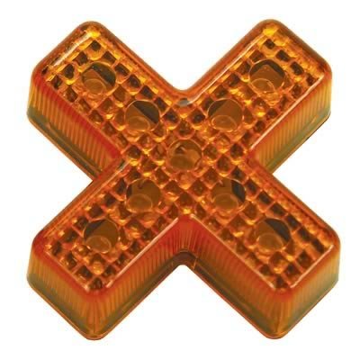 Pacer Performance LED Individual Lights 20-713 Lights, LED, Amber, 2.125 in x 2.125 in. x 0.625 in., Pair