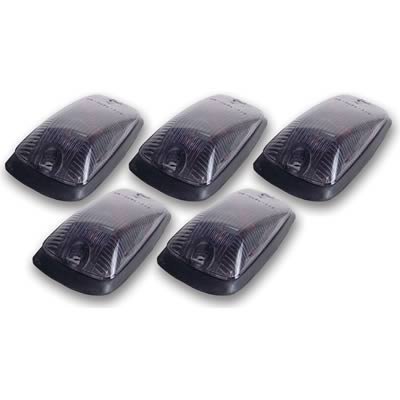 Pacer Performance Hi-Five Cab Lights 20-220S Roof Lights, Chevy, GMC, Pickup, Smoke Lens, Set of 5