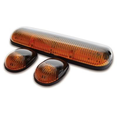 Pacer Performance Hi-Five Cab Lights 20-240 Roof Lights, Chevy/GMC, Amber Lens, Set of 3