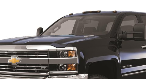 Pacer Performance Hi-Five Cab Lights 20-266 Lights, Hi-Five, Amber, LED, Hardware Included, Wiring Harness Included, Chevrolet, GMC, Kit
