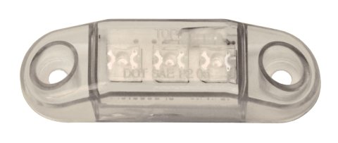 Pacer Performance LED Individual Lights 20-604 Auxiliary Light, Marker, Clear Lens, Amber Bulb, 2.563 in. Length, 0.75 in. Width, 0.625 in. Height, Each
