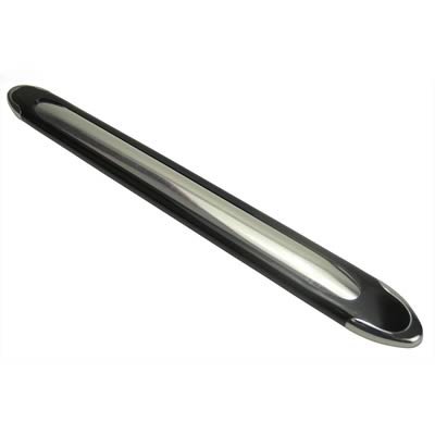 Pacer Performance Bumper Guard Trim Protectors 25-530 Guard, 3M Tape, Black/Chrome Plastic, Pair