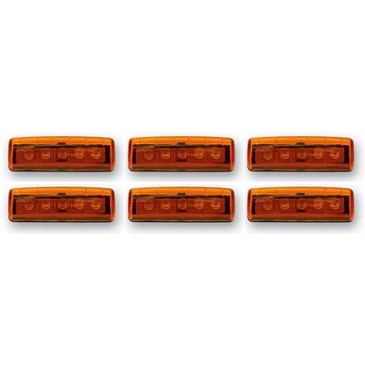 Pacer Performance LED Individual Lights 20-707A Lights, LED, Amber, 2.250 in x 0.437 in. x 0.750 in., Each