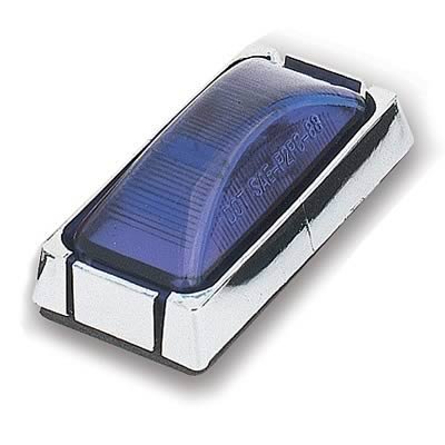 Pacer Performance Dualie-Style Tailgate Lights 20-315R Light, Blue Lens, Chrome Housing, 2.75 in.x 1.5 in., Each