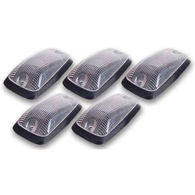 Pacer Performance Hi-Five Cab Lights 20-220C Roof Lights, Chevy, GMC, Pickup, Clear Lens, Set of 5